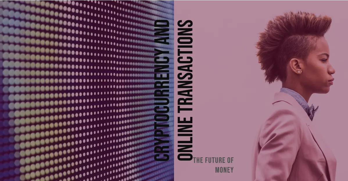 A visual representation of the concepts of Cryptocurrency and online transactions 