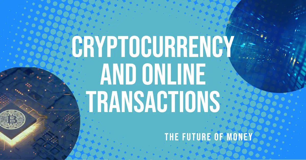 A visual representation of the concepts of Cryptocurrency and online transactions 